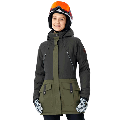 奔流女士单板套头厚款上衣滑雪服