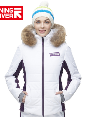 RUNNING RIVER奔流女式加厚防风保暖修身版双板滑雪服上衣N6410