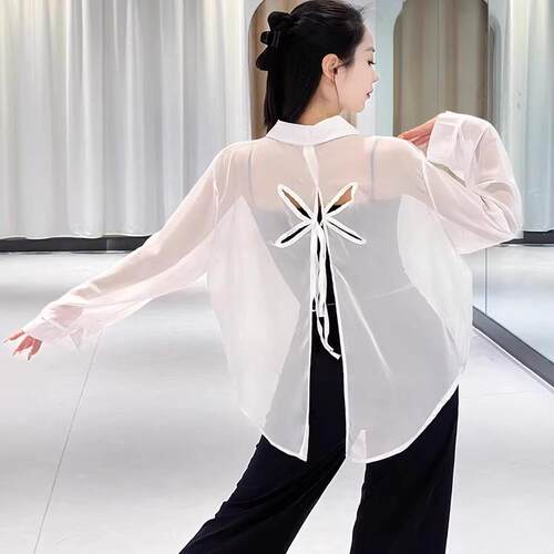 高级感冰丝薄款防晒衬衫外套女