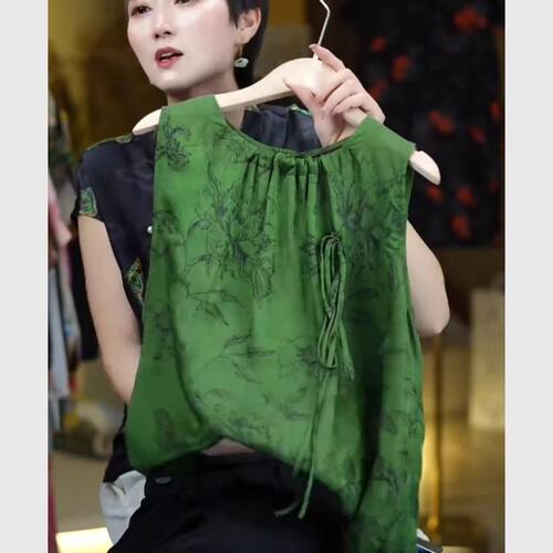 唐装中国风年轻款减龄无袖背心女2026夏季新款新中式复古气质上衣