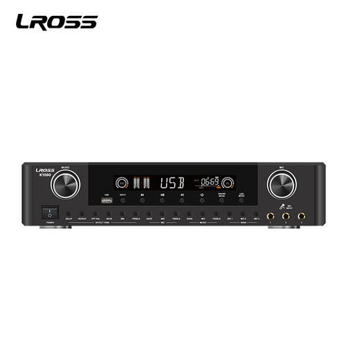 LROSS K800功放机二合一家用卡拉OK专业级音响功放一体机