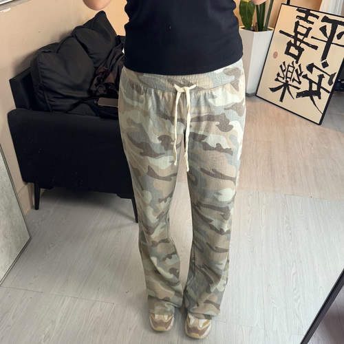 BM美式迷彩修身显瘦休闲裤女
