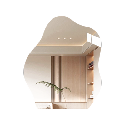 不规则镜子云朵镜带灯梳妆台智能