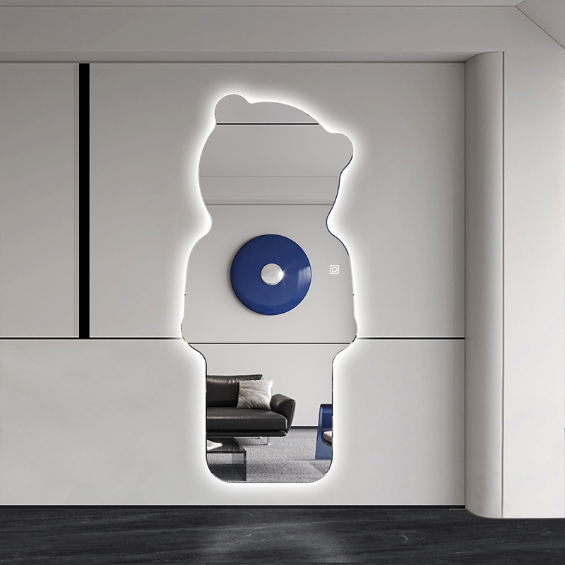 奥比木创意异形小熊智能穿衣镜