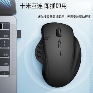 无线2.4g鼠标电池有声办公商务游戏人体工学办公鼠标mac笔记本