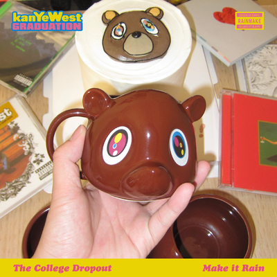 RAINMAKE | 原创 KANYE 辍学熊 卡通 陶瓷马克杯 礼物 侃爷