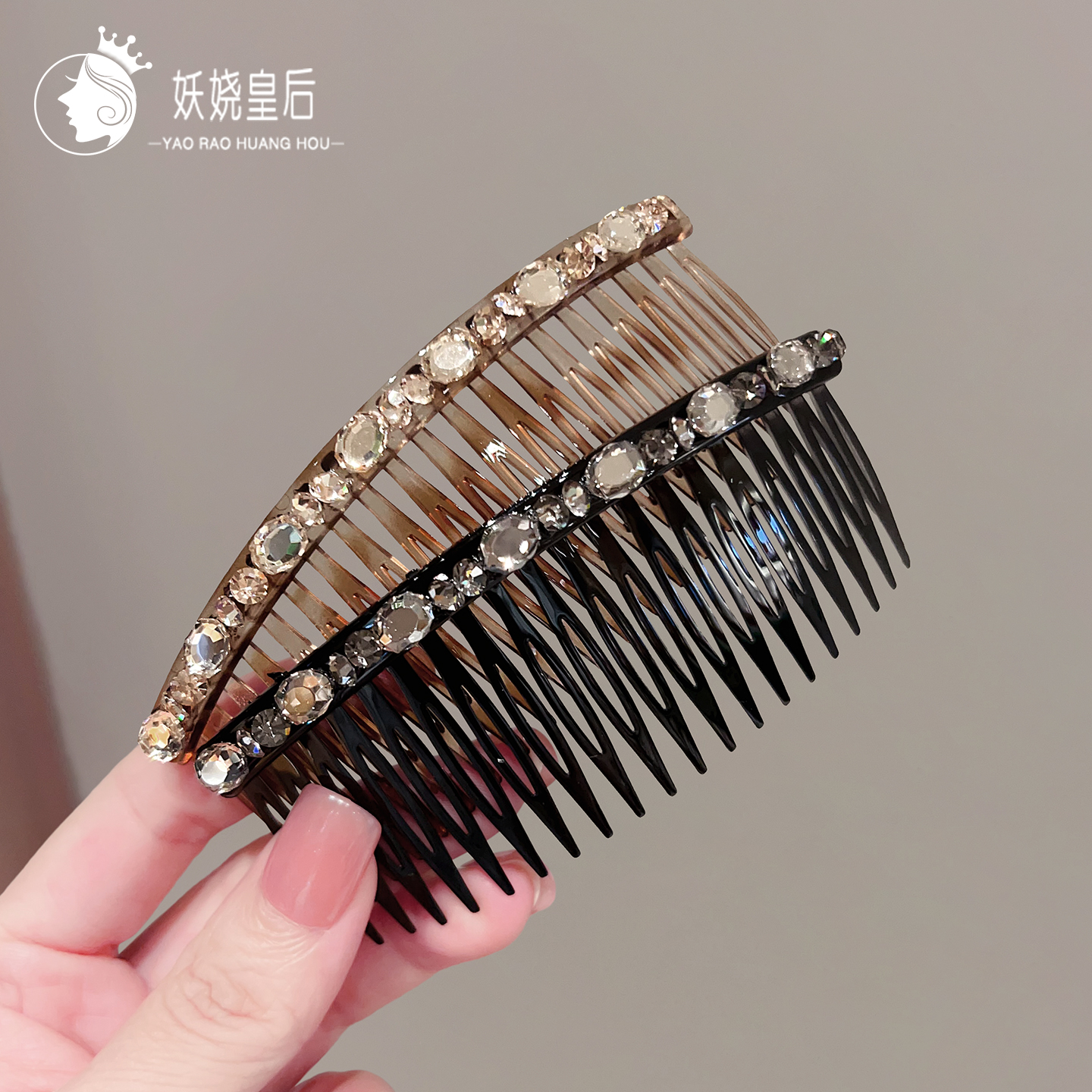 碎发整理神器毛发发卡轻奢发夹
