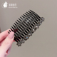 简约时尚 高端水钻倒插发梳无痕刘海夹盘发神器女后脑勺发卡头饰