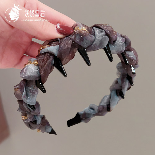 秋冬高颅顶发箍女2025新高端头箍