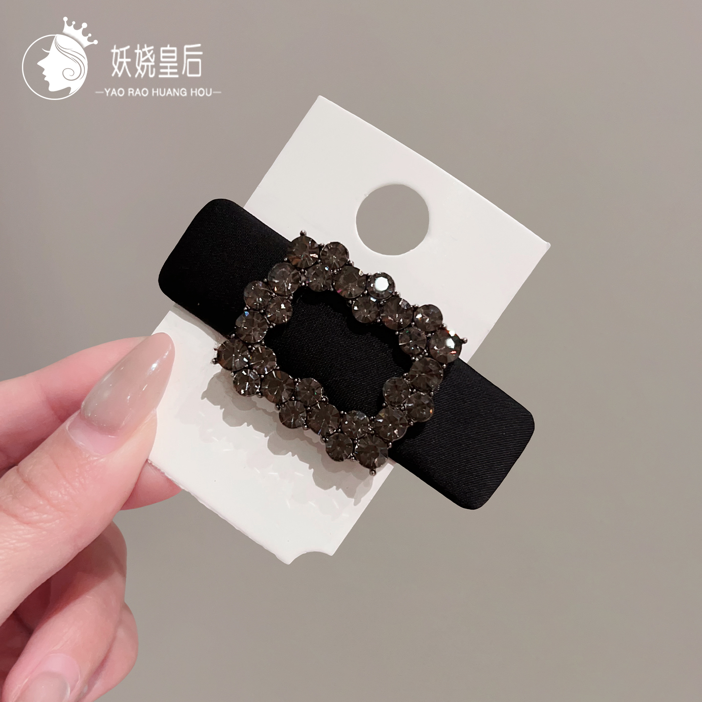 水晶发夹女高级感BB夹刘海抓夹