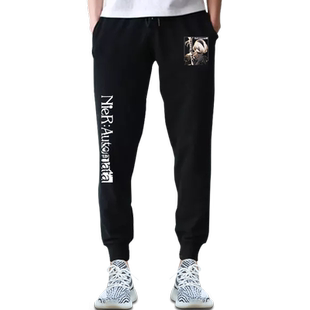 尼尔机械纪元2B小姐姐A2机械部队游戏小脚卫裤子男女运动休闲长裤