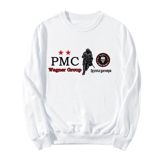 俄罗斯雇佣兵瓦格纳集团标志圆领卫衣薄款套头男女长袖加绒上衣服