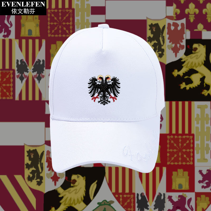 神圣罗马帝国国徽双头鹰德意志查理五世鸭舌帽男女棒球帽遮阳帽子