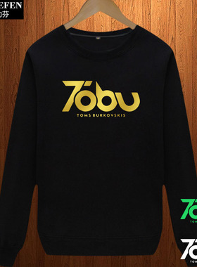Tobu摇滚DJ电音音乐圆领薄款卫衣男女趣味个性7obu上衣服长袖套头
