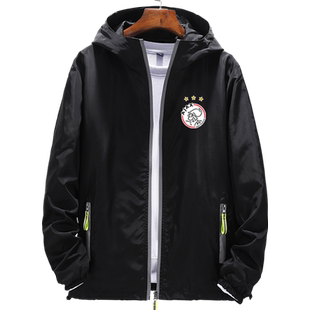 阿贾克斯队足球迷服亨特拉尔塔迪奇连帽外套男女夹克帽衫拉链衣服