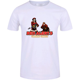 红色警戒重制版红警2命令与征服3游戏T恤短袖男女半截袖衫上衣服