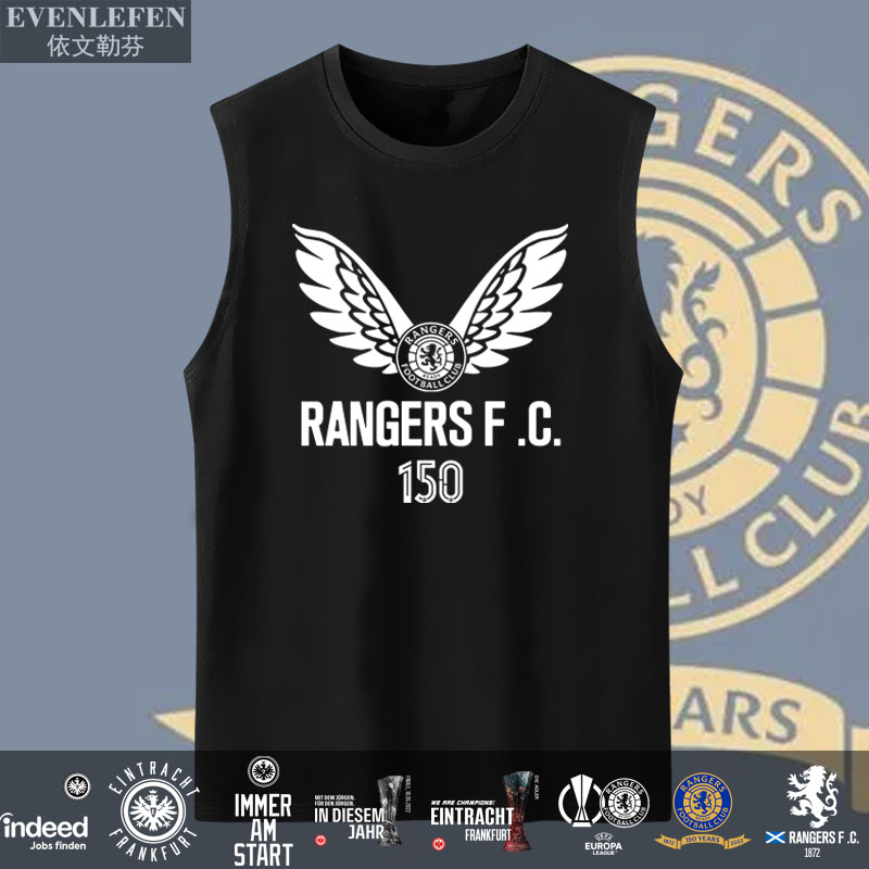 2022欧联杯足球迷服无袖T恤衫