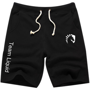 联盟Team Liquid战队服短裤男学生游戏TL休闲短卫裤子沙滩五分裤