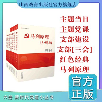 正版 6册 新时代党建小丛书 支部“三会”这样开 支部建设这样抓 马列原理这样悟 红色经典这样读 主题党课这样讲 主题党日这样过
