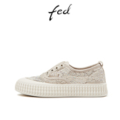 板鞋 女 厚底平底帆透气休闲鞋 女水钻小白鞋 深空星幕 fed秋季