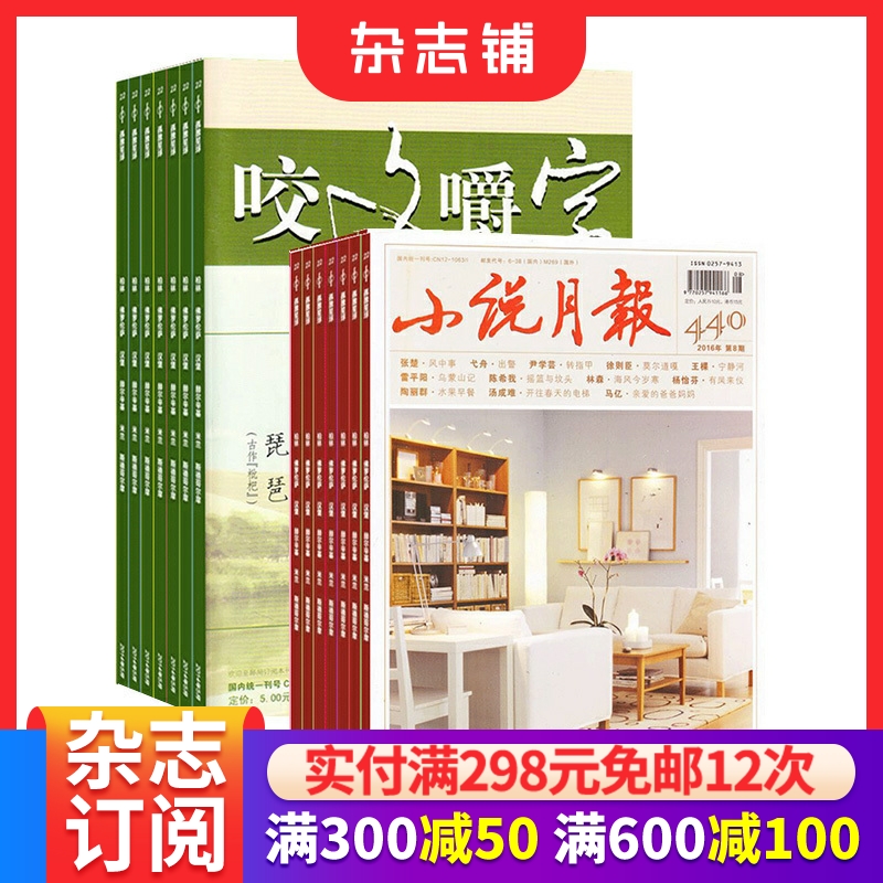 小说月报+咬文嚼字杂志组合