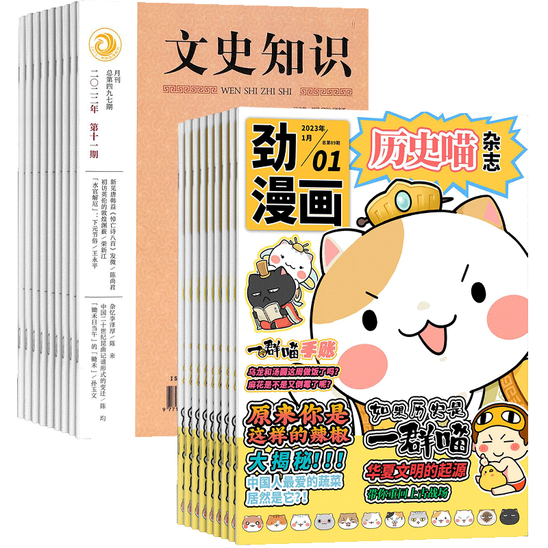 历史喵+文史知识杂志组合