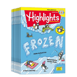 Highlights杂志  2026年1月起订 1年共12期  8-14岁全英文美国儿童启蒙蟋蟀童书  杂志铺