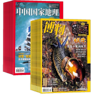中国国家地理+博物杂志订阅 2026年1月起订1年共24期  8-40岁自然地理亲子共读组合旅游地理人文景观杂志订阅杂志铺