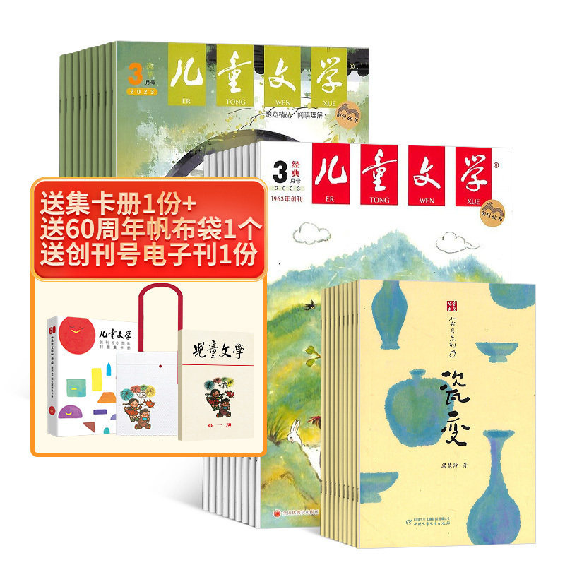 包邮 儿童文学杂志少年版双本套  2024年1月起订阅 共12期小学生语文作文少儿阅读课外阅读读物中少出版 杂志铺属于什么档次？