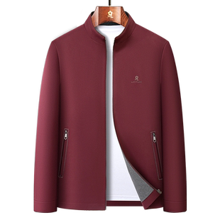 [防泼水/免烫抗皱]梦特娇春季男士夹克立领商务行政外套防风挺括J