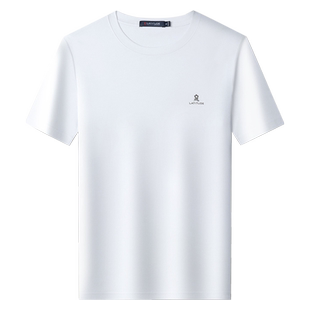 [100%液氨棉]梦特娇25夏季男士圆领短袖T恤纯棉透气基础多色百搭J