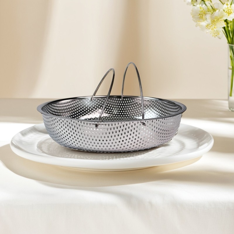 德国品牌不锈钢密孔沥水篮洗菜篮蒸格蒸笼电饭锅米汤分离蒸架蒸屉,厨房/烹饪用具,蒸格/蒸片/蒸架,淘宝优惠券,粉丝福利购,淘宝优惠卷