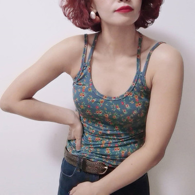 碎花吊带背心女外穿性感打底