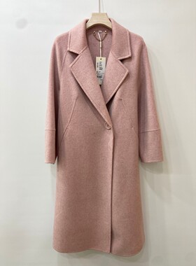 高端品牌高级感双面羊毛大衣女士