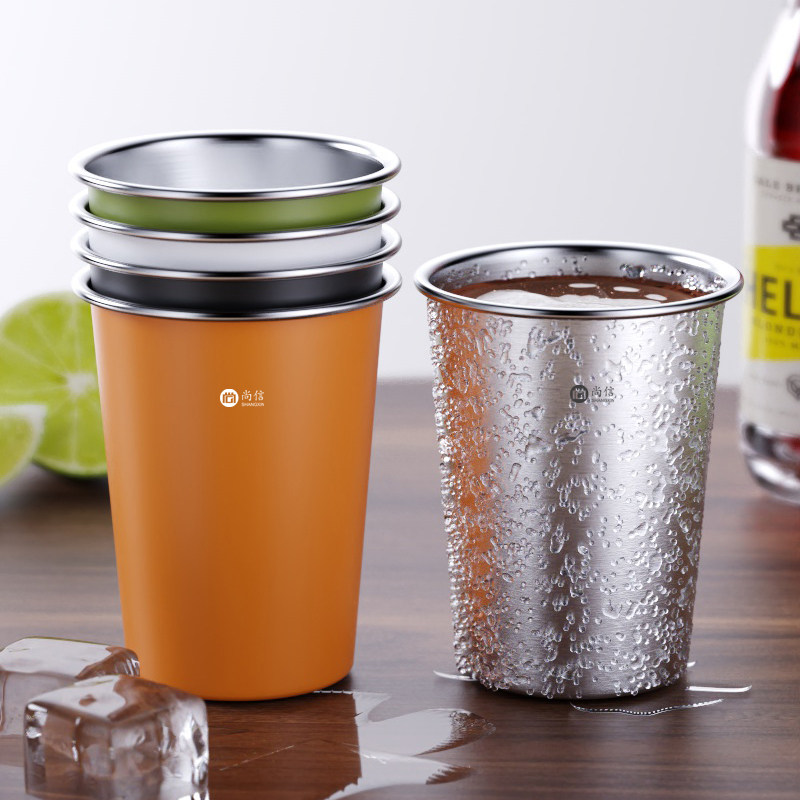 304不锈钢杯子儿童防摔口杯家用牛奶杯饮水杯随手杯冷冻杯啤酒杯,餐饮具,随手杯,淘宝优惠券,粉丝福利购,淘宝优惠卷