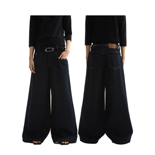 长裤 明线缝线宽松直筒阔挺原色牛仔裤 2025SS FUNKYFUN
