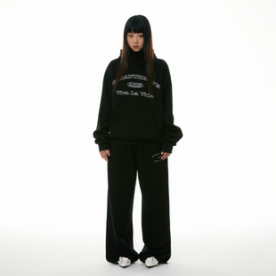 Vida Viva FUNKYFUN 休閑長褲 2023AW 刺繡直筒加絨慵懶衛(wèi)褲