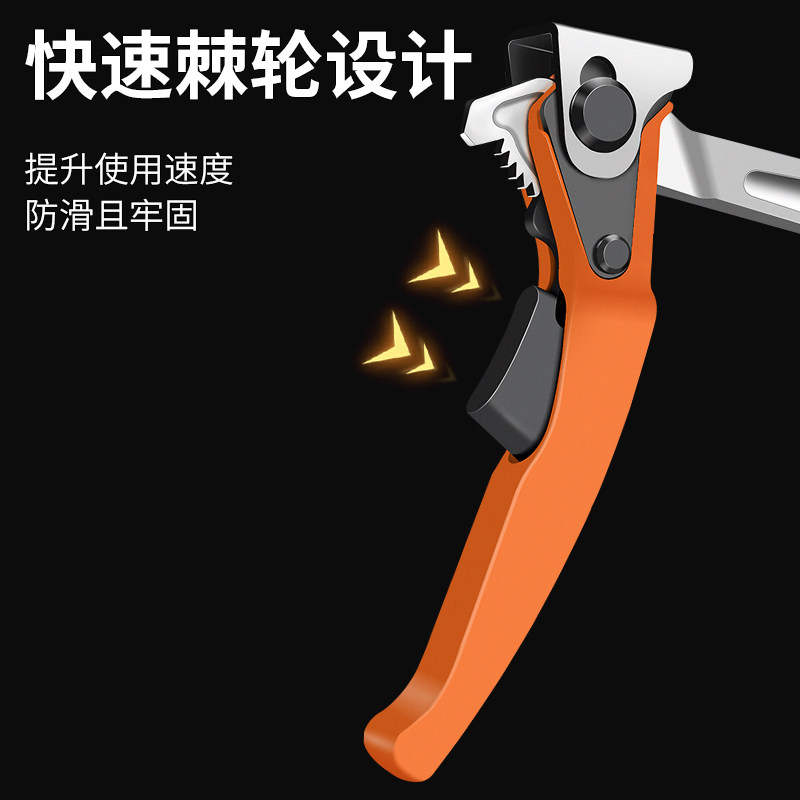 重型棘轮f夹木工夹子固定夹板铁工具万用固定夹具夹紧器快速强力