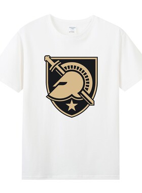 美国西点军校WestPoint陆军印花周边纯棉短袖t恤男女学生校服班服