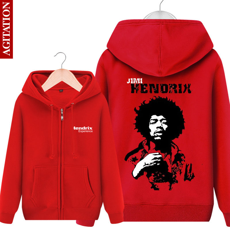 欧美流行周边衣服jimihendrix吉米吉他之神卫衣男连帽衫秋季男装