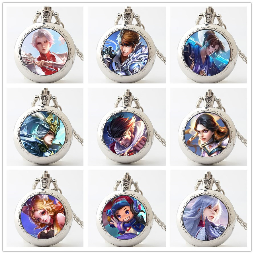 王者荣耀怀表手表男女学生儿童复古毛衣翻盖钟表时间项链装饰,模玩/动漫/周边/娃圈三坑/桌游,动漫手表/项链/饰品,淘宝优惠券,粉丝福利购,淘宝优惠卷