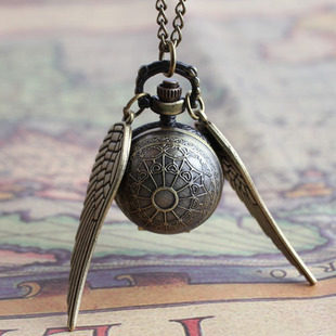 哈利波特飞贼怀表蜘蛛网球翻盖复古怀表男女学生项表链表考试用表