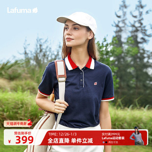 女休闲露营跑步T恤 POLO衫 法国LAFUMA乐飞叶户外时尚 运动短袖