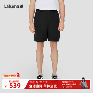 乐飞叶24新款 防泼水运动裤 露营徒步休闲短裤 夏季 子 男士 Lafuma