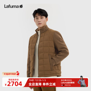 LAFUMA乐飞叶户外秋冬男士 拼接保暖羽绒服立领鹅绒防寒外套