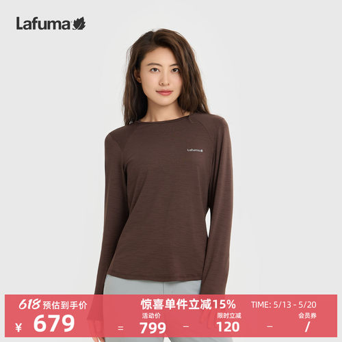 乐飞叶圆领运动短袖T恤女