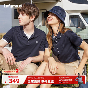 polo衫 LAFUMA乐飞叶快干户外翻领短袖 T恤男女情侣休闲韩版