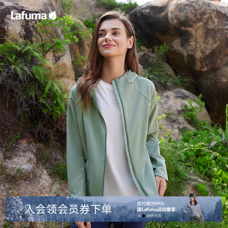 乐飞叶户外女士耐磨防泼水软壳衣