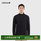 休闲立领运动衫 LAFUMA乐飞叶户外春夏吸湿速干半拉链长袖 T恤男士
