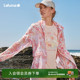 夹克 凉感宽松印花连帽轻量外套女士薄款 LAFUMA乐飞叶户外夏季 新品